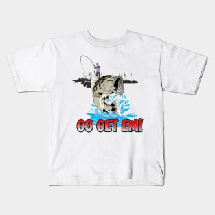 ANGLERS FISHING | GO GET EM! Kids T-Shirt